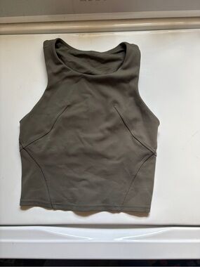 Lululemon size 0 olive green tank top